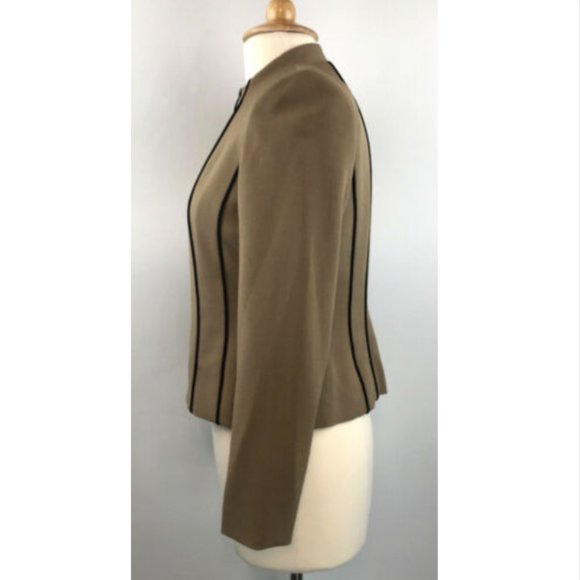 Jones Studio Sleek Chic Zip Blazer Jacket Sz 4P - Picture 3 of 9